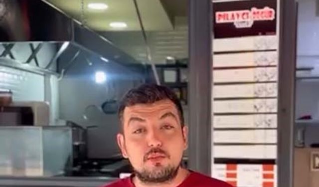 Bursa’da pilavcıya giren hırsız tatlı yedi, işyeri sahibi çağrı yaptı