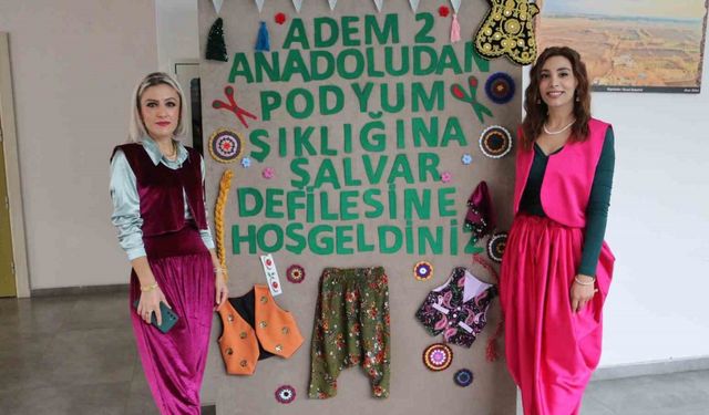 Diyarbakır’da şalvar defilesi