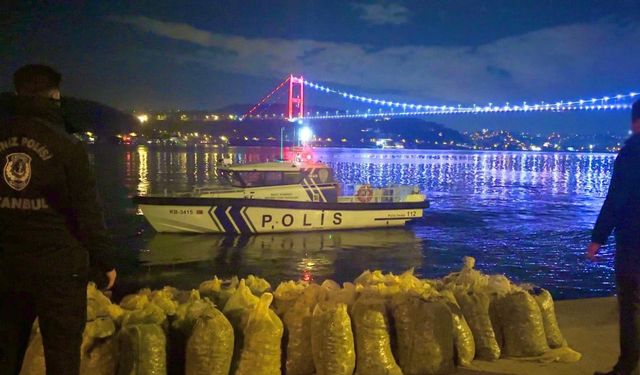 İstanbul’da 2 ton 350 kilogram kaçak midye ele geçirildi