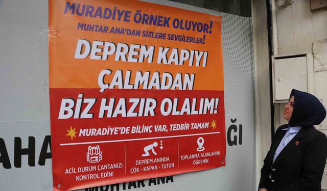 Kadın muhtardan anlamlı çalışma