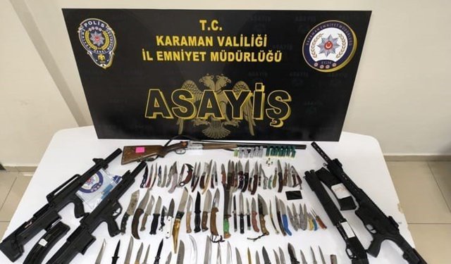 Karaman’da asayiş uygulaması: 8 tutuklama