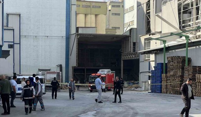 Konya’da fabrikada gaz sıkışması sonucu parlama