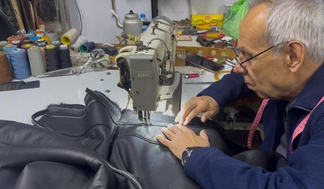 Yıpranmış deri montları hayata döndürüyor