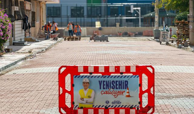 Yenişehir’de yol ve kaldırımlar yenileniyor