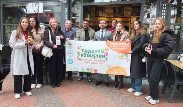 Balıkesir'de üniversiteliler sıfır atık projesi başlattı