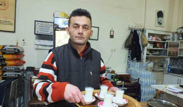 Burhaniye’de kahvehanelerde çay yerine süt içiliyor