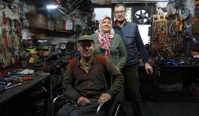 Çatıdan düşüp yüzde 94 engelli kaldı sıfırdan öğrendiği ikinci meslekle hayata tutundu