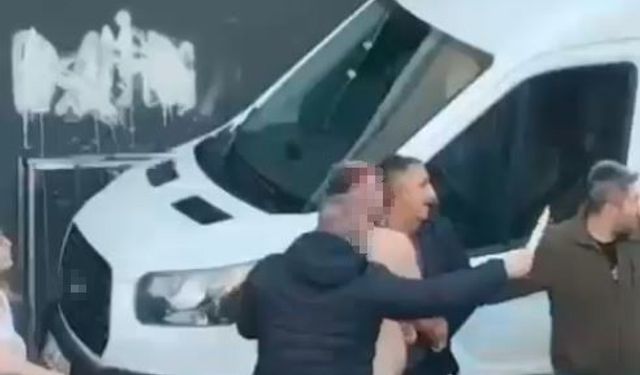 Park yeri kavgasında bıçaklar konuştu; o anlar kamerada