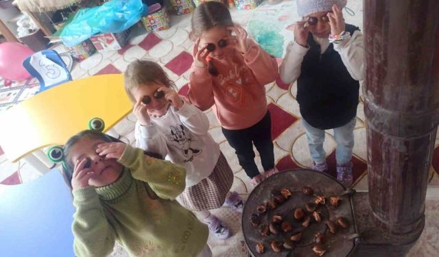 Öğretmenden öğrencilerine kestane sürprizi