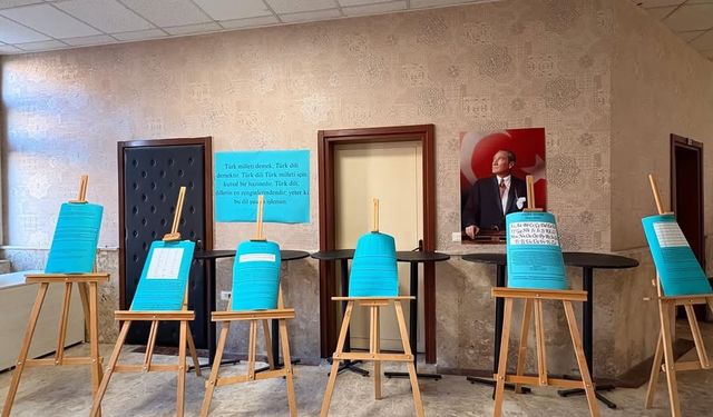 Türklerin tarih boyunca kullandığı alfabeler Denizli’de sergilendi