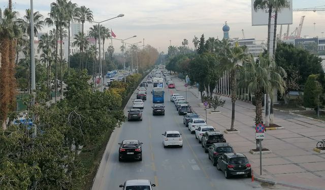 Mersin’de 6 Ocak Salı günü sabah saatlerinde trafiğin durumu