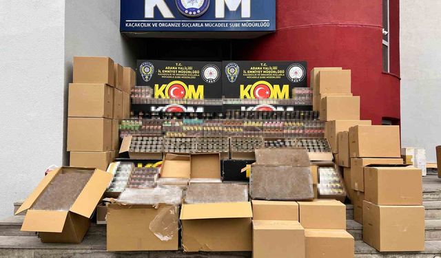 Adana'da depoda binlerce kaçak tütün ürünü ele geçirildi: 2 kişi tutuklandı