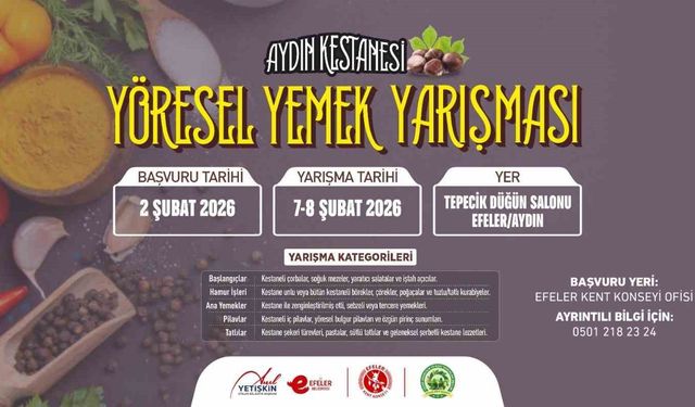 Aydın kestanesi yöresel yemek yarışmasıyla tanıtılacak