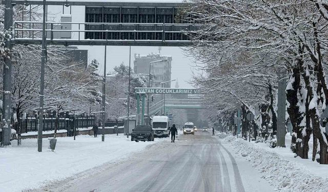 Diyarbakır'da kar yağışı etkisini sürdürüyor, uçak seferleri iptal edildi