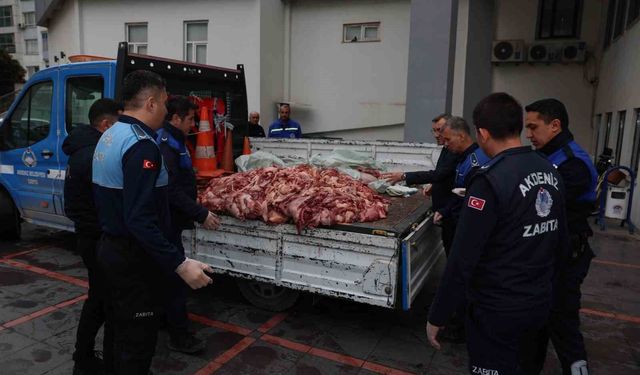 Mersin'de 500 kilo bozuk et ele geçirildi