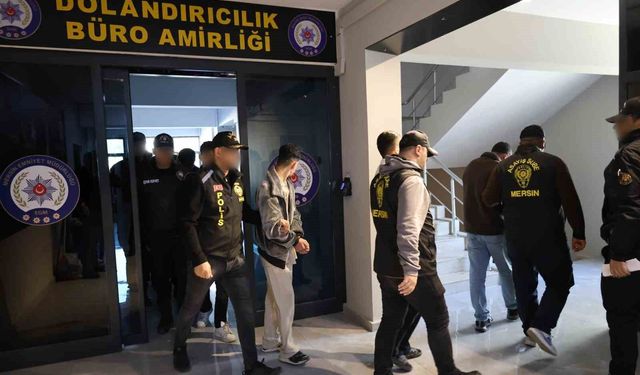 Mersin'de paravan şirketlerle organize dolandırıcılık yapan şebeke çökertildi: 10 tutuklama