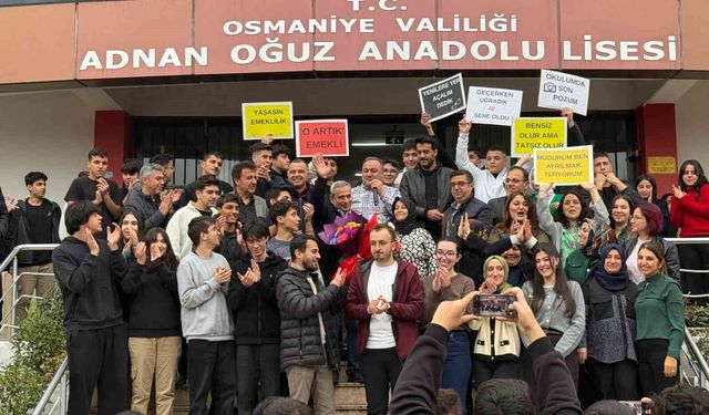 Osmaniye'de 40 yıllık meslek hayatı alkışlarla taçlandı