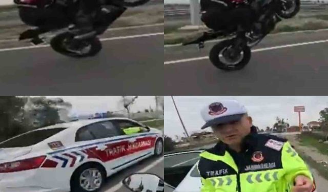 Ters yönde akrobatik hareketler pahalıya patladı: 30 bin TL ceza yediler