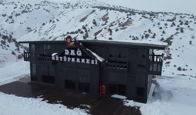 Türkiye ve dünyada ilk: Ergan Dağı'nda Dağ Kütüphanesi