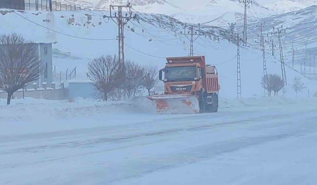 Van'da kar esareti: 594 yerleşim yolu kapandı, eğitime kar engeli