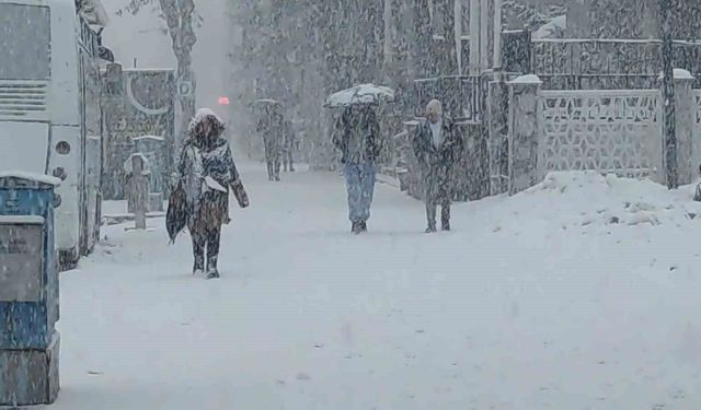 Van'da lapa lapa kar yağdı: 405 yerleşim yerinin yolu kapalı