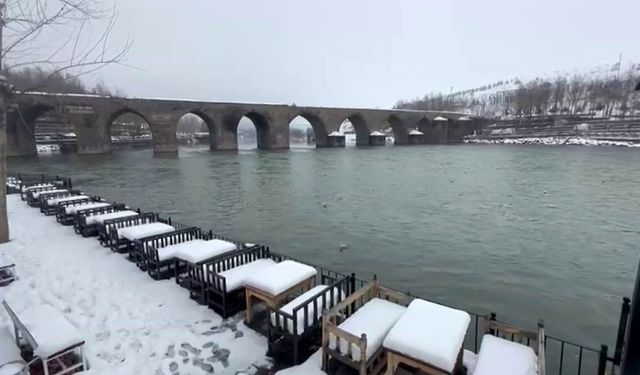Yoğun kar, Dicle Nehri'nde su seviyesini arttırdı