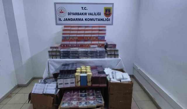 Diyarbakır'da kaçakçılık operasyonları: 2 milyon boş makaron ele geçirildi