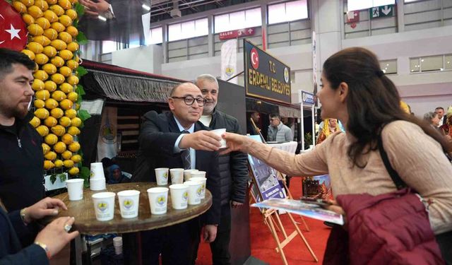 Erdemli, EMITT Fuarı'nda ziyaretçilerin ilgi odağı oldu