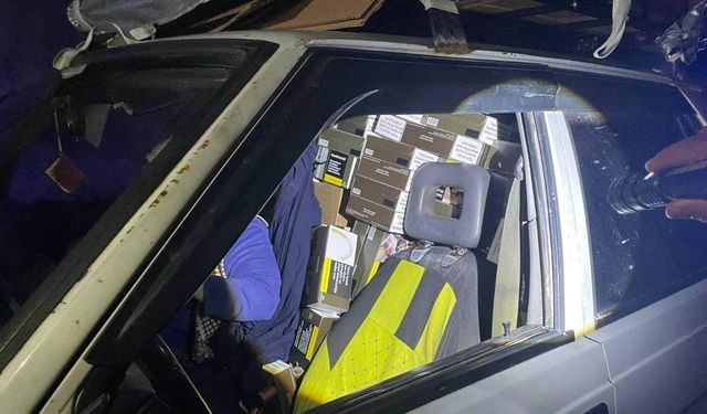 Mersin'de 200 bin boş makaron ele geçirildi