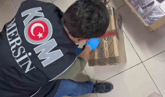 Mersin'de 459 adet kaçak parfüm ele geçirildi