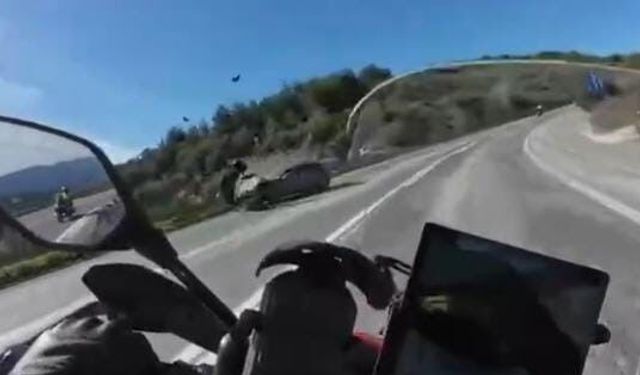 Motosiklette ölüm böyle geldi...
