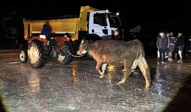 Seydikemer'de su baskını: Evler tahliye edildi