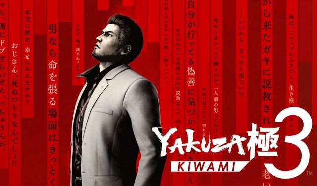 Popüler oyun serisinin yeni oyunu çıkıyor: Yakuza Kiwami 3