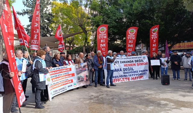 Emekliler, insanca yaşama ortamı için sokaklarda ses yükseltti
