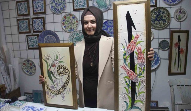 Çini sanatçısı Özlem Aşar: 'Vav ile Elif'in aşkını eserlerime yansıtıyorum'