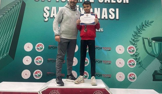 Kayserili sporcu Türkiye üçüncüsü oldu