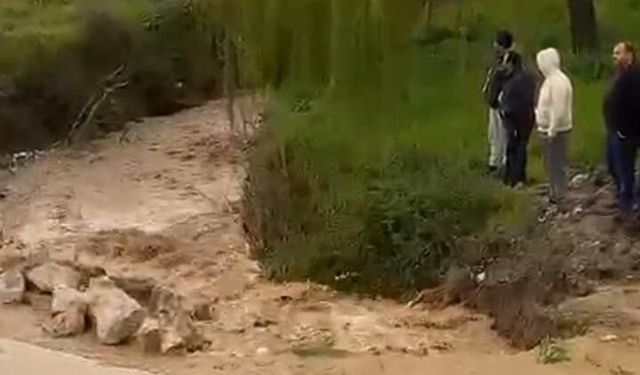 Kuraklığın ardından gelen sağanak İznik'i vurdu