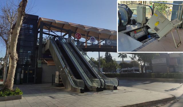 Mersin’de yürüyen merdiven sorunu sürüyor