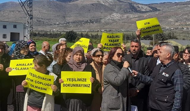 Silifke halkı maden atık deposunu istemiyor