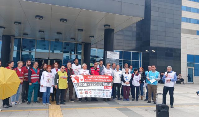Sağlık emekçileri 16 aydır vergide ve gelirde adalet talep ediyor