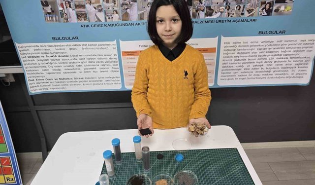 Ceviz kabuğundan yalıtım malzemesi geliştirdi, hedefinde Türkiye birinciliği var