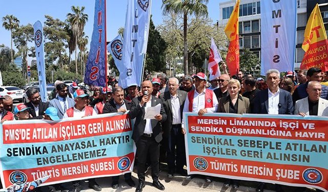 Mersin Limanı işçilerinin mücadelesi 103’üncü gününde