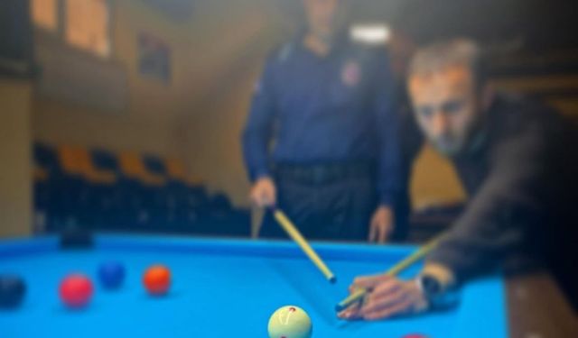 Denetimli serbestlik yükümlülerine bilardo etkinliği