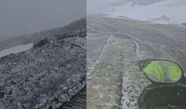 Hakkari'de Mayıs ortasında kar ve fırtına sürprizi
