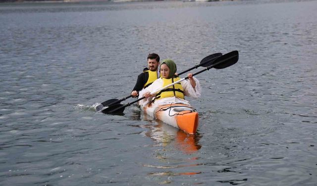 Kahramanmaraş'ta kano keyfi: 'Deniz yok ama su sporları var'