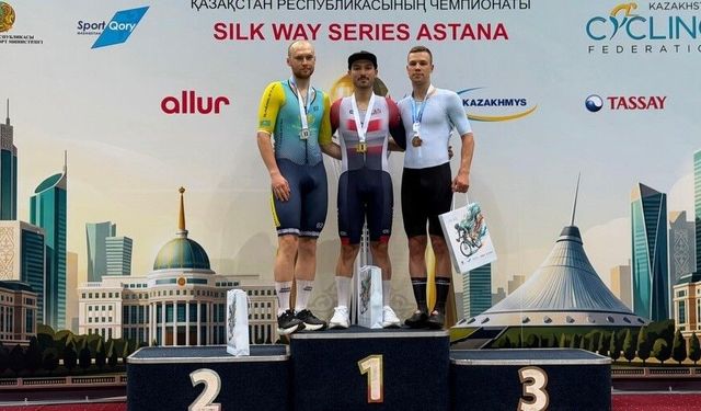 Milli bisikletçilerden pist bisikleti yarışlarında altın ve gümüş madalya