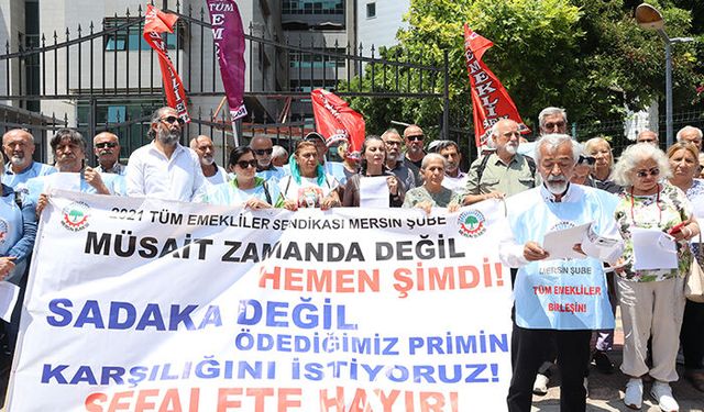 Mersin’de emekliler, seyyanen zam talebiyle Anayasa Mahkemesi’ne dilekçe verdi