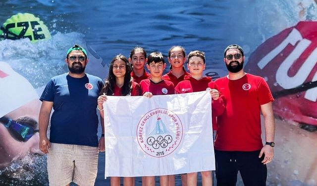 Körfezli yüzücülerden milli takım başarısı