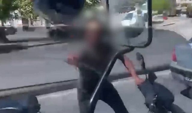 Tartıştığı sürücüye kaskını fırlatan motosikletliye 405 bin TL ceza