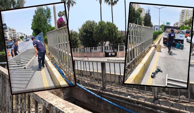 Mersin’de bir çocuğun düşerek yaralandığı menfezin etrafı kapatıldı